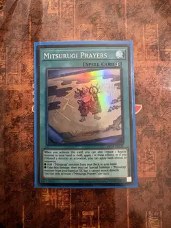 Yu-Gi-Oh! Mitsurugi Prayers Super Rare Card OP29-EN011 NM Condition - Image 1