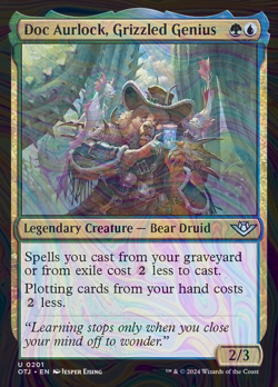Foil Doc Aurlock, Grizzled Genius - otj - 201 | MTG Card - Image 1