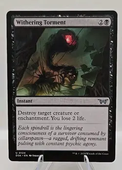 Withering Torment MTG Duskmourn: House of Horror Regular - Image 1