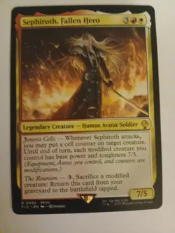 Sephiroth, Fallen Hero NM FINAL FANTASY VII Magic the Gathering MTG - Image 1