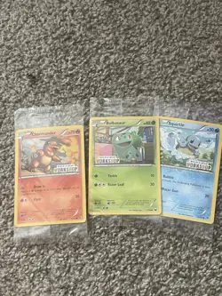 Pokemon TCG Build-A-Bear Workshop Promo Lot - Charmander, Bulbasaur, Squirtle - Image 1