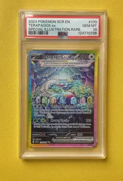 PSA 10 Terapagos ex 170/142 SIR Pokemon Card S&V Stellar Crown GEM MINT - Image 1