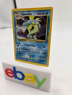 1999 Pokemon Set Unlimited Gyarados Rare Holo #6/102 LP - Image 2