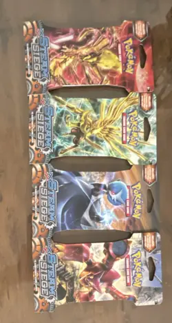 Pokemon Steam Siege Booster Packs Set of 4 Sealed English TCG - Image 1