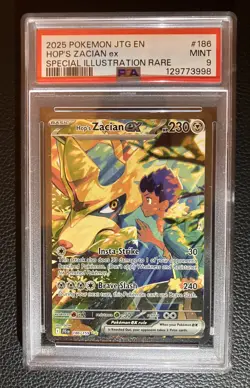 2025 POKEMON JTG EN-JOURNEY TOGETHER #186 HOP'S ZACIAN EX PSA 9 - Image 1