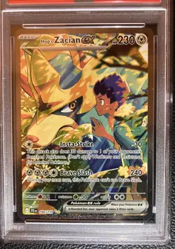 2025 POKEMON JTG EN-JOURNEY TOGETHER #186 HOP'S ZACIAN EX PSA 9 - Image 3