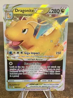 Pokemon TCG Dragonite Vstar 050/078 Ultra Rare Pokemon Go NM - Image 1