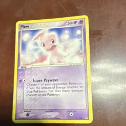 Pokemon TCG-Mew-EX Holon Phantoms-111/110-50HP-Regular-Rare-English - Image 1