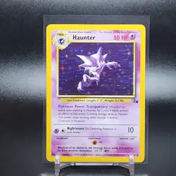 Pokemon Haunter 6/62 Holo Rare LP-EX - Fossil Set - Image 1