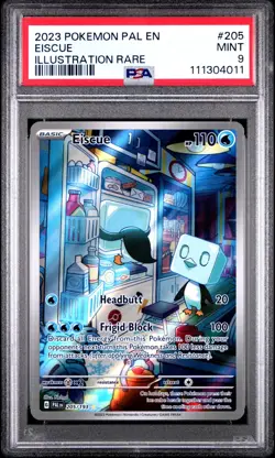 2023 Pokemon Scarlet and Violet Paldea Evolved Eiscue Illustration Rare PSA 9 - Image 1