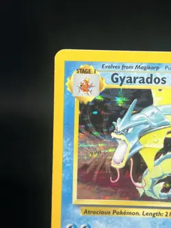 Pokemon TCG Gyarados 6/102 Base Set Unlimited Holo Rare MP - Image 2