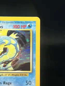 Pokemon TCG Gyarados 6/102 Base Set Unlimited Holo Rare MP - Image 3
