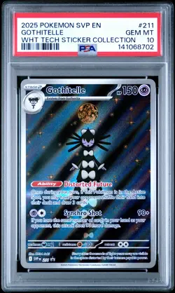2025 POKEMON SVP EN-SV BLACK STAR PROMO #211 GOTHITELLE PSA 10 - Image 1