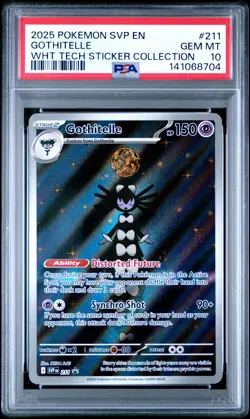 2025 POKEMON SVP EN-SV BLACK STAR PROMO #211 GOTHITELLE PSA 10 - Image 1