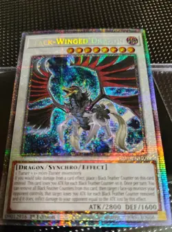 Yugioh Black-Winged Dragon DABL-EN100 Starlight Rare 1st Ed NM - Image 2
