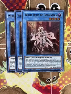 Yugioh White Relic Of Dogmatika BACH-EN035 Playset - Image 1