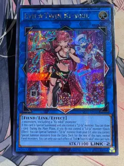 YuGiOh Asian Eng SLF1-AE086 Evil Twin Ki-siki Alternative Uncensored Art Secret - Image 1