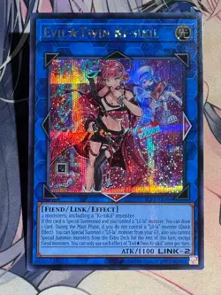 YuGiOh Asian Eng SLF1-AE086 Evil Twin Ki-siki Alternative Uncensored Art Secret - Image 4