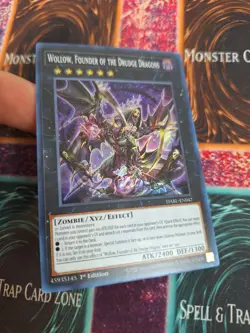 Yugioh Wollow, Founder of the Drudge Dragons DABL-En047 Super Rare 1st Ed NM - Image 2