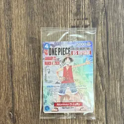 Bandai Namco Monkey D. Luffy One Piece CCG College Basketball Card - Image 1