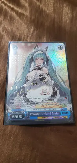 Weiss Schwarz Nikke Privaty Unkind Maid SP Signed NIK/S117-086SP JP - Image 1