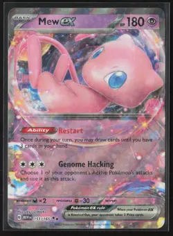 Mew ex Double Rare SV: Scarlet & Violet 151 151/165 LP Pokemon Card - Image 1