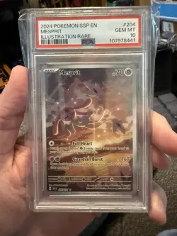 PSA 10 Mesprit 204 Surging Sparks Pokemon Card Illustration Rare - Image 1