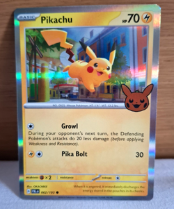Pikachu 062/193 Trick Or Trade Paldea Evolved Holo SV Pokemon Card TCG - Image 1