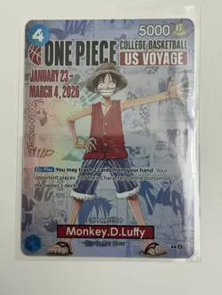 🔥🏀One Piece Monkey.D.Luffy US College Basketball Promo Card Lot Of 5 - Image 3