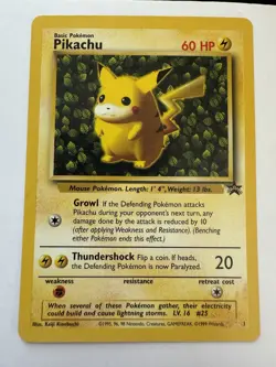 Pikachu #1 and #27 Black Star Promo TCG Rare 1999 Vintage Pokemon Card - Image 2