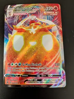Cinderace Vmax 045/264 Pokemon SWSH Fusion Strike Card NM+ - Image 1