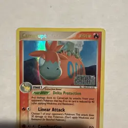 Camerupt 3/100 Reverse Holo Rare Crystal Guardians / Pokemon Cards - Image 3