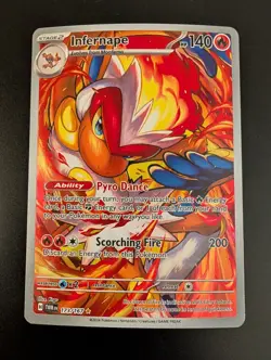 Infernape 173/167 Pokemon Scarlet Violet Twillight Masquerade Card NM+ - Image 1