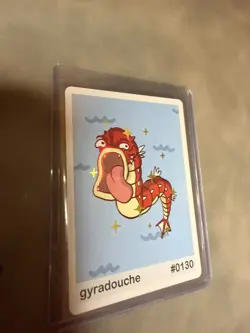 🔥SHINING Gyradouche Pookiemoot #0130 (Holo Gold) Parody Card Fan Art Derpy🔥 - Image 2