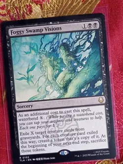 Foggy Swamp Visions Avatar: The Last Airbender Magic The Gathering MTG black - Image 1