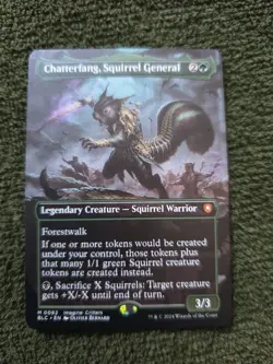 MTG Magic Chatterfang, Squirrel General M 0082 82 BLC R EN KARTE CARD Tcg - Image 1