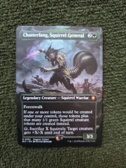MTG Magic Chatterfang, Squirrel General M 0082 82 BLC R EN KARTE CARD Tcg - Image 2