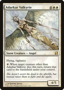MTG ADARKAR VALKYRIE PLAYED - VALCHIRIA DELL'ADARKAR - MMA - MAGIC - Image 1