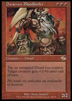 Nain sanguin Anglais - English Dwarven Bloodboiler - Jugement - Magic mtg - Exc - Image 1