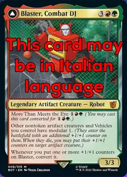 MTG BLASTER, COMBAT DJ EXC - DJ DA COMBATTIMENTO - BOT IT - MAGIC - Image 1