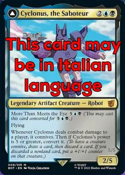 MTG CYCLONUS, THE SABOTEUR EXC - IL SABOTATORE - BOT IT - MAGIC - Image 1