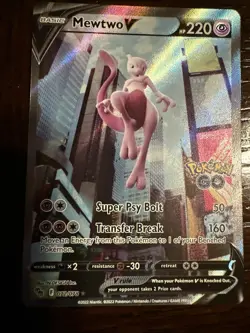 Mewtwo V (Alternate Full Art) 072/078 Pokemon GO Holo New from box Mega DREAMS - Image 1