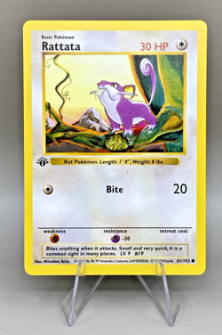 Pokemon - Rattata - 061/102 - 1st Edition - Base Set (Shadowless) - Image 1