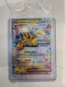 Pokemon Jolteon EX TCG Prismatic Evolutions Stamped Promo Card 030/131 Sealed - Image 2