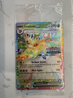 Pokemon Leafeon EX 006/131 Prismatic Evolutions Stamp Promo Sealed - Image 1