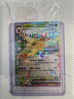 Pokemon Leafeon EX 006/131 Prismatic Evolutions Stamp Promo Sealed - Image 2