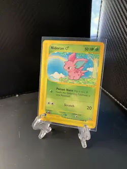 Pokemon Nidoran M 96/147 Aquapolis Regular Common 2002 English TCG - Image 1