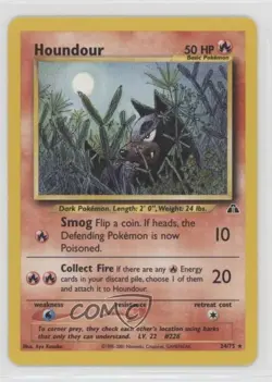 Houndour Pokemon Neo Discovery #24 2001 - Image 1