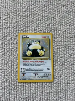 Pokemon TCG Snorlax 11/64 Jungle Set Holo Vintage 1999 WOTC LP visible scratch - Image 2