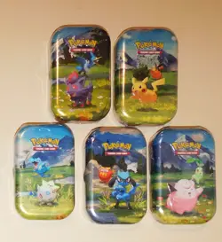 2026 Pokemon - TCG Ascended Heroes- Mini Tin - Set of 5 - In hand - Image 1